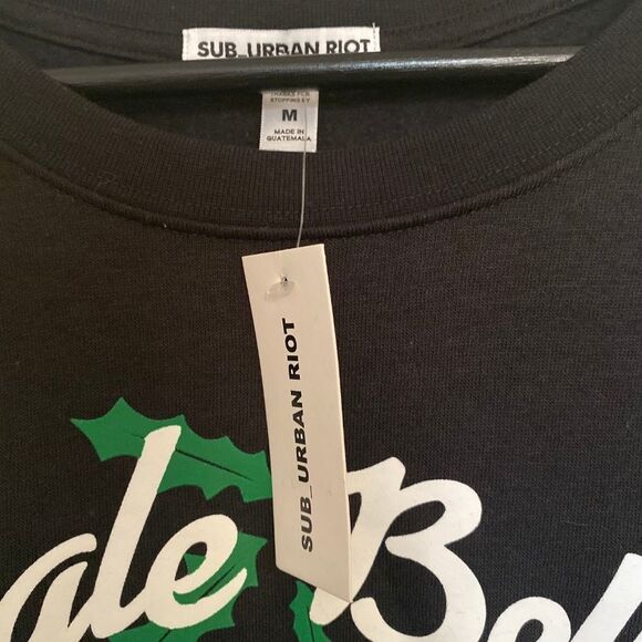 Sub_Urban Riot Single Bells Graphic Sweatshirt Womens Small Christmas Holiday - Picture 4 of 4